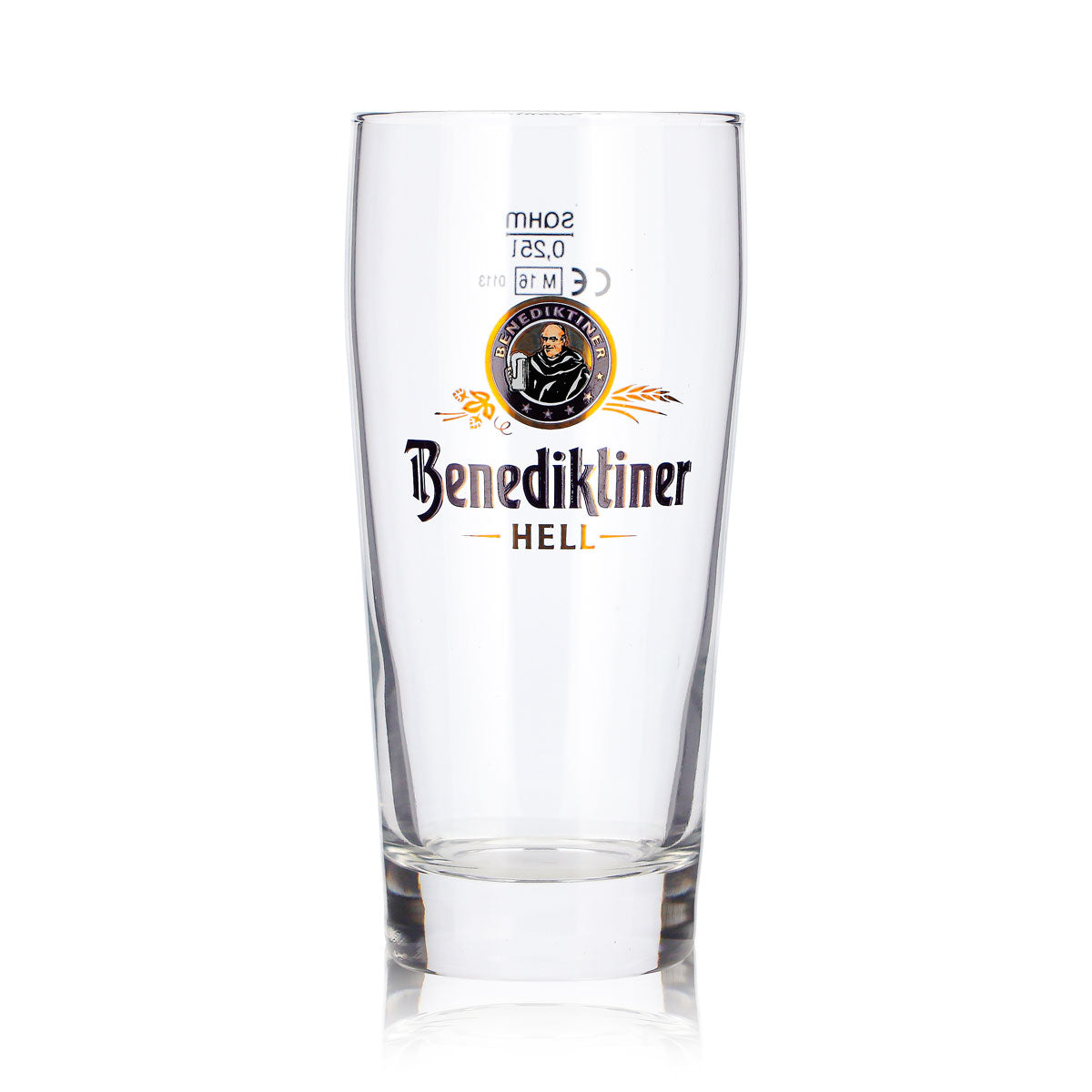 6x Benediktiner Bier Glas 0,25l Becher Sahm Willi Bierglas Willibecher (6er Set) – Ansicht 2