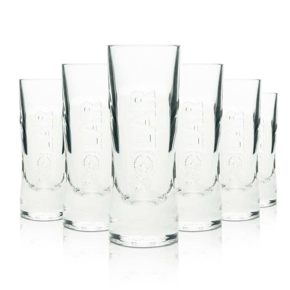 6x Berentzen Likör Glas Polar relief 2/4cl Rastal