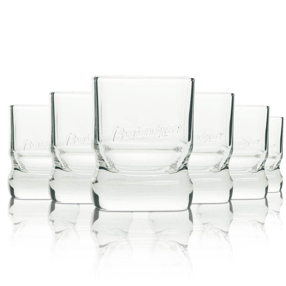 6x Berentzen Likör Glas Tumbler 4-eckig Rastal