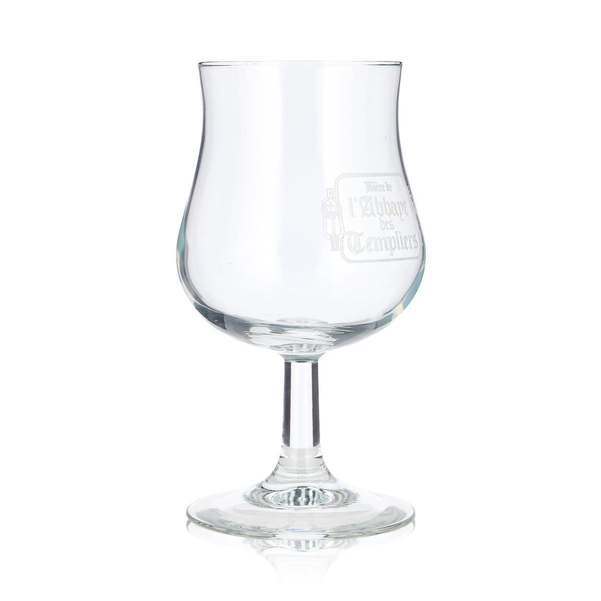 6x Biere d’Abbaye Bier Glas 0,38l Tulpe Kelch Ritter Logo Weißer (6er Set) – Ansicht 4