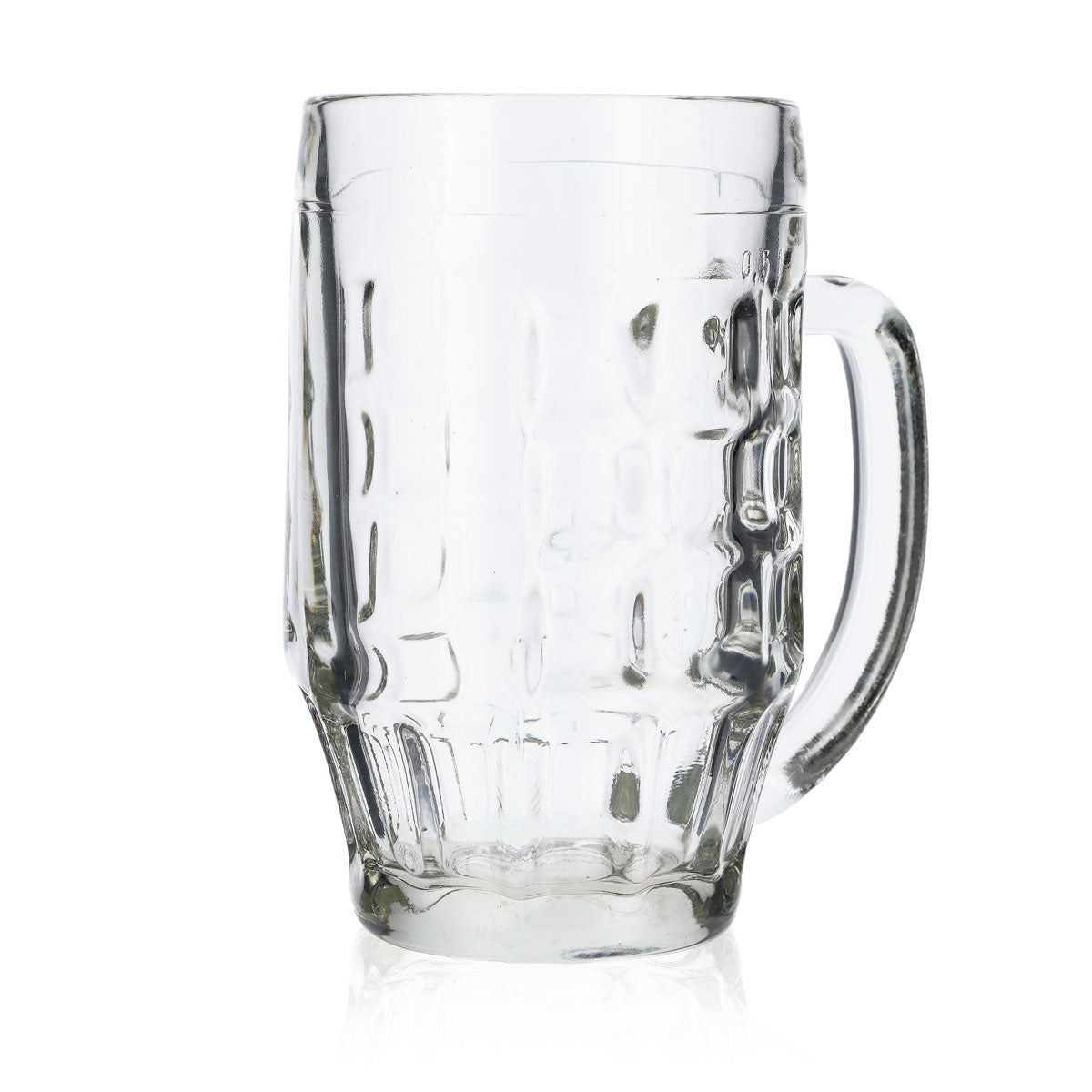 6x Bierkrug Glas 0,5l Gläser Seidel Humpen Krug Blanco Malles – Ansicht 3