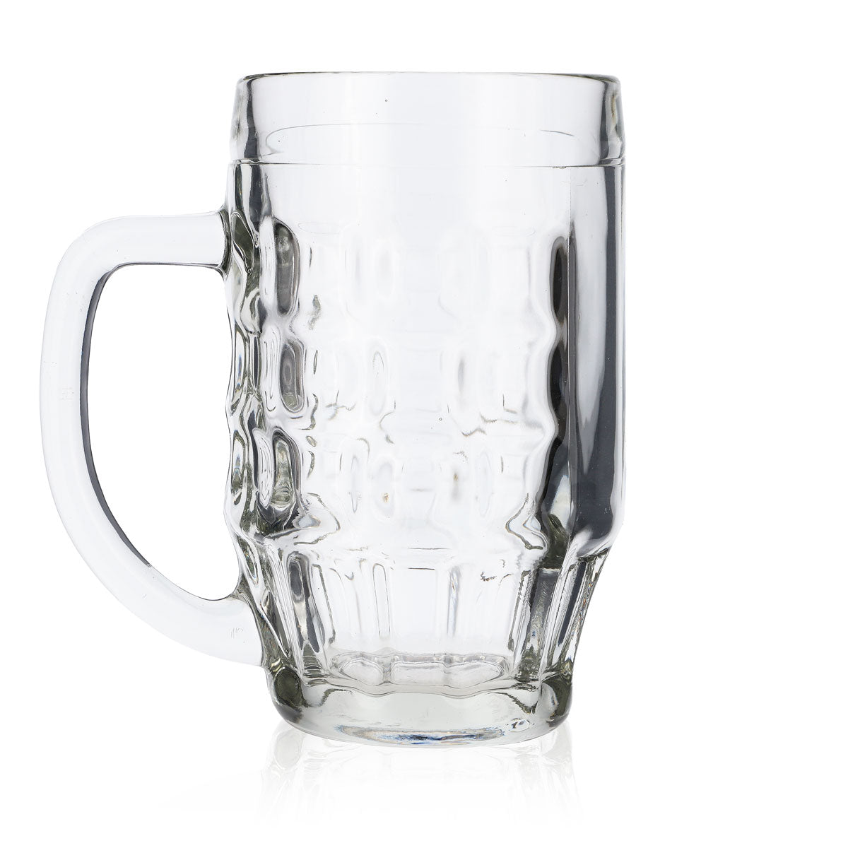 6x Bierkrug Glas 0,5l Gläser Seidel Humpen Krug Blanco Malles – Ansicht 6