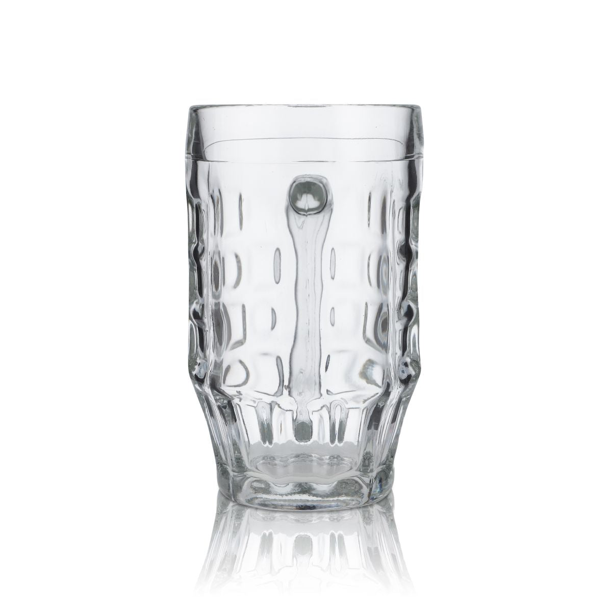 6x Bierkrug Glas 0,5l Konturglas Humpen Seidel Gläser Set Blanco Malles Bormioli – Ansicht 2