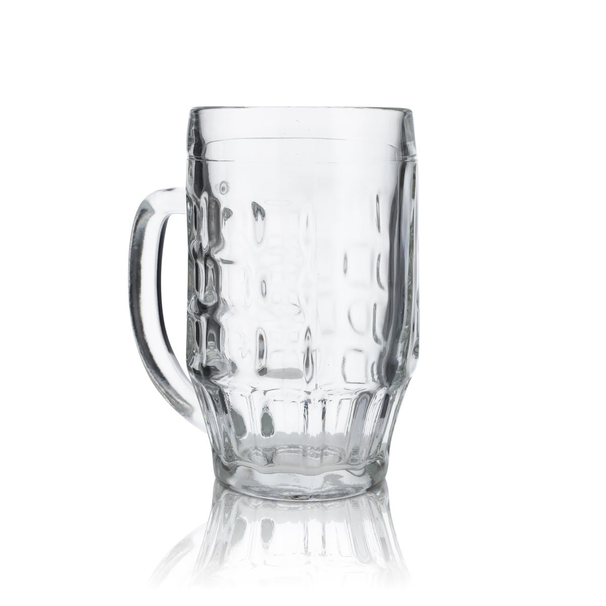 6x Bierkrug Glas 0,5l Konturglas Humpen Seidel Gläser Set Blanco Malles Bormioli – Ansicht 3
