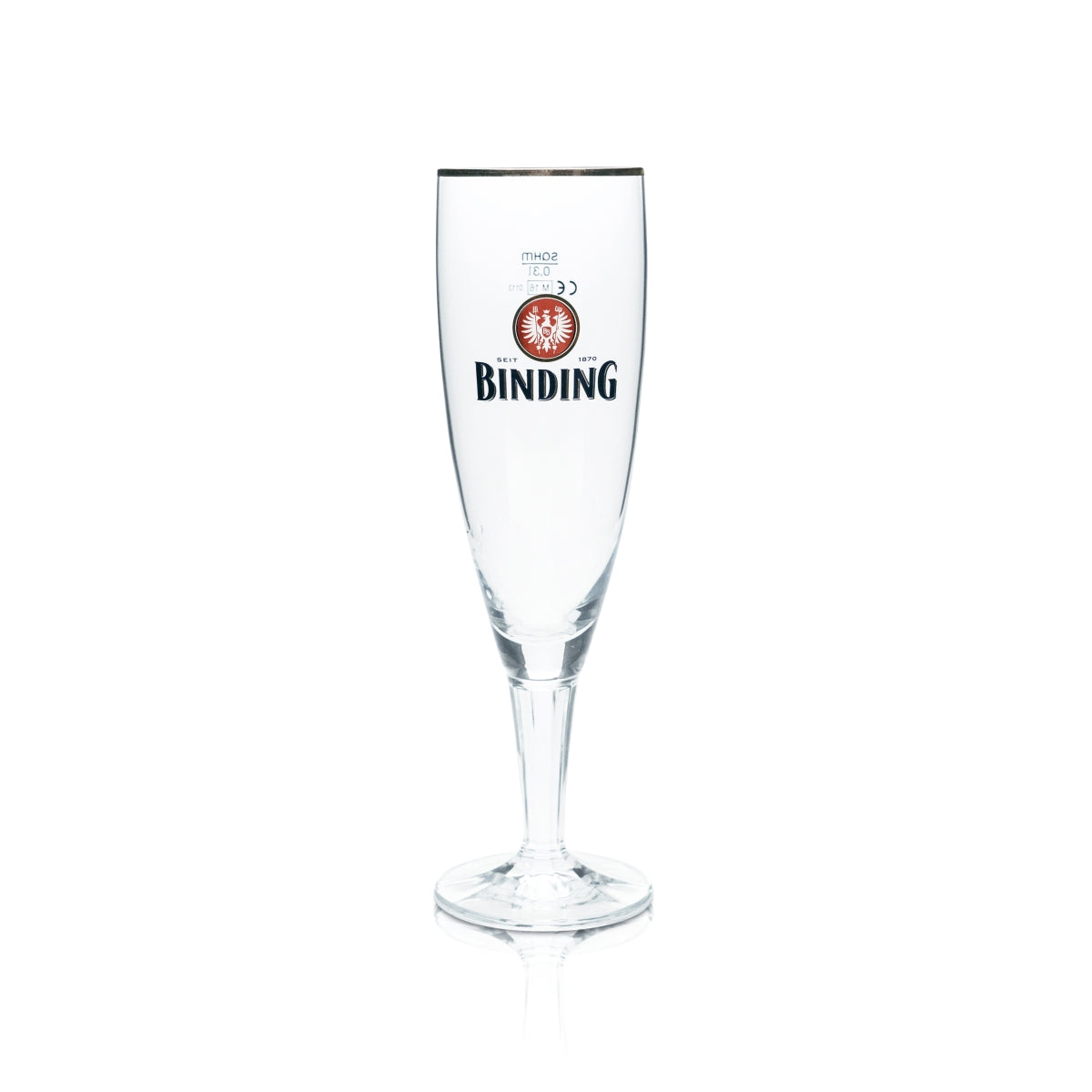 6x Binding Bier Glas 0,3l Pokal Tulpe Goldrand Gläser Gastro Kneipe Brauerei Bar – Ansicht 2