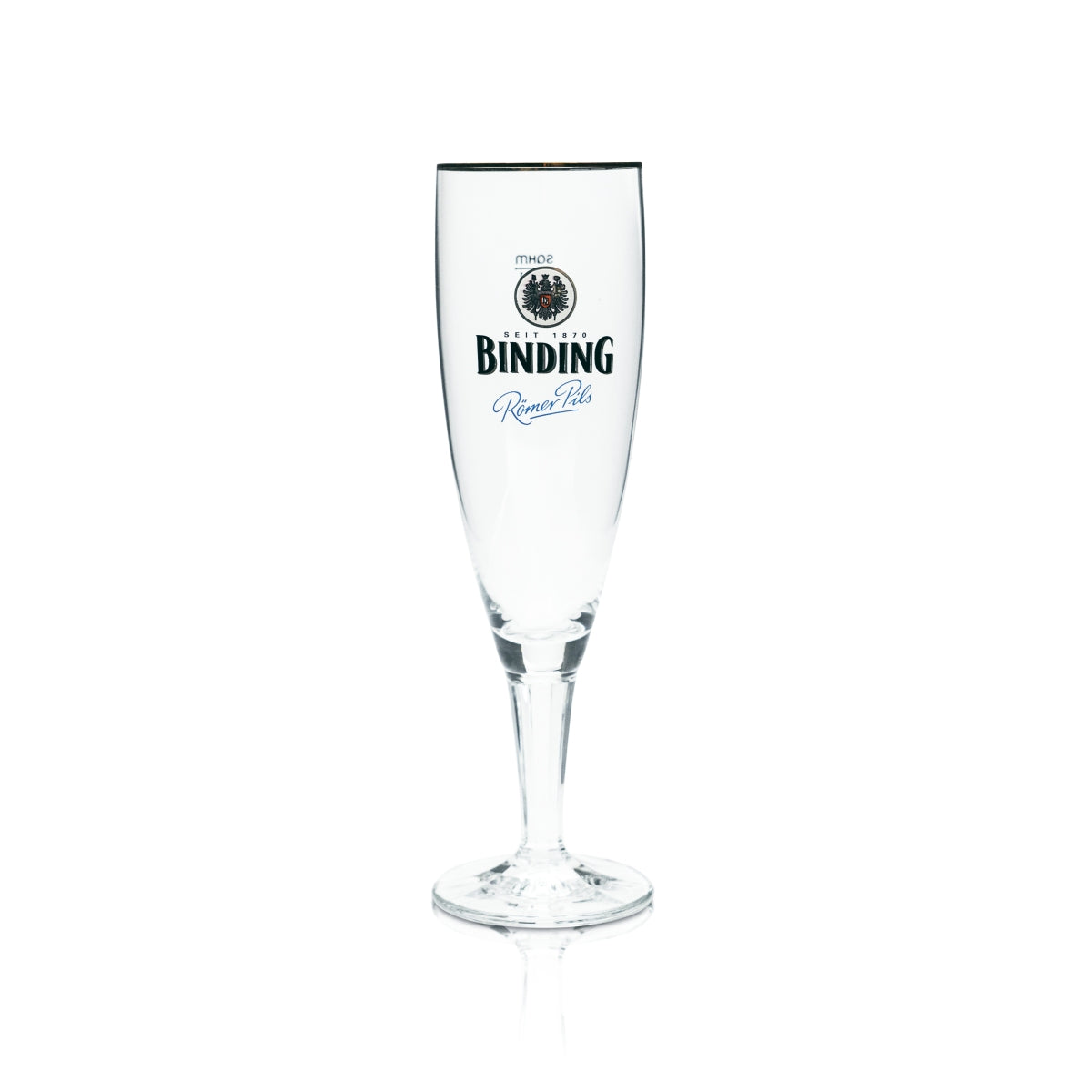 6x Binding Glas 0,3l Bier Pokal Tulpe Römer Pils Goldrand Gläser Brauerei Gastro – Ansicht 2