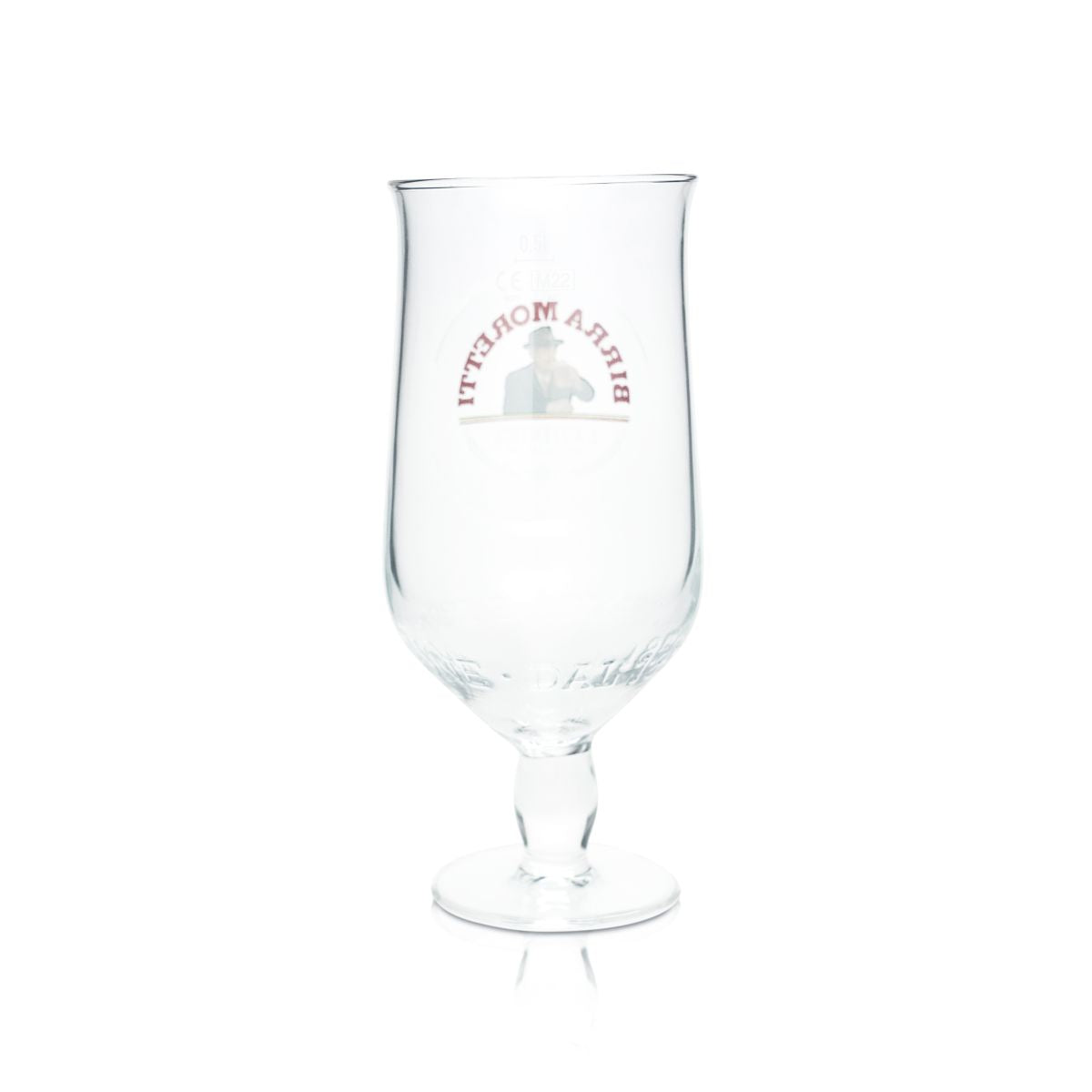 6x Birra Moretti Bierglas 0,5l Pokal Tulpe L'Autentica Italienische Biergläser – Ansicht 3