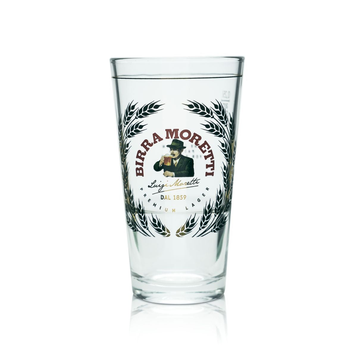 6x Birra Moretti Glas 0,25l Vaasje Catering Bierpokal Willibecher Gläser Italien – Ansicht 2