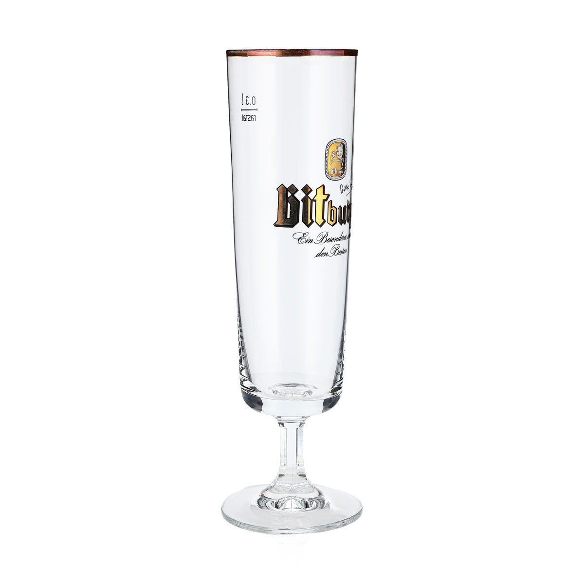 6x Bitburger Bier Bierglas Gläser Exclusive Tulpen Glas 0,3 Goldrand – Ansicht 3