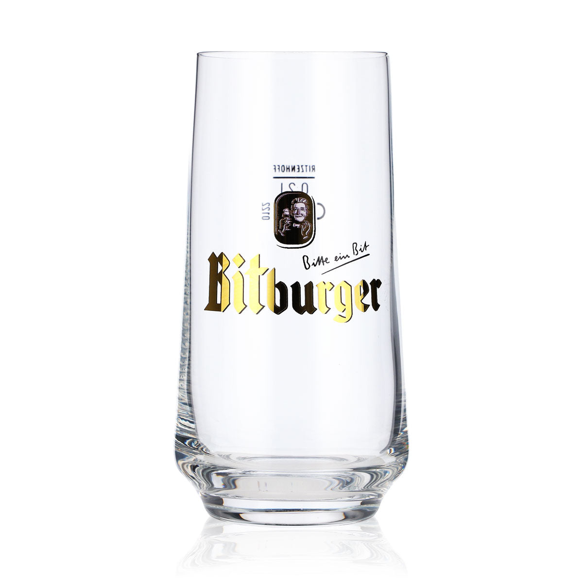 6x Bitburger Bier Glas Gläser 0,2l Bit-Becher Bauchform Ritzenhoff – Ansicht 3