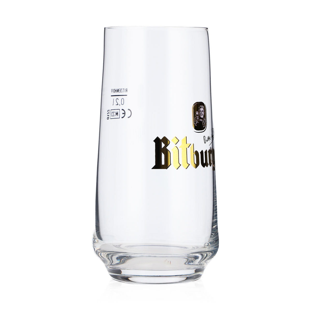 6x Bitburger Bier Glas Gläser 0,2l Bit-Becher Bauchform Ritzenhoff – Ansicht 4