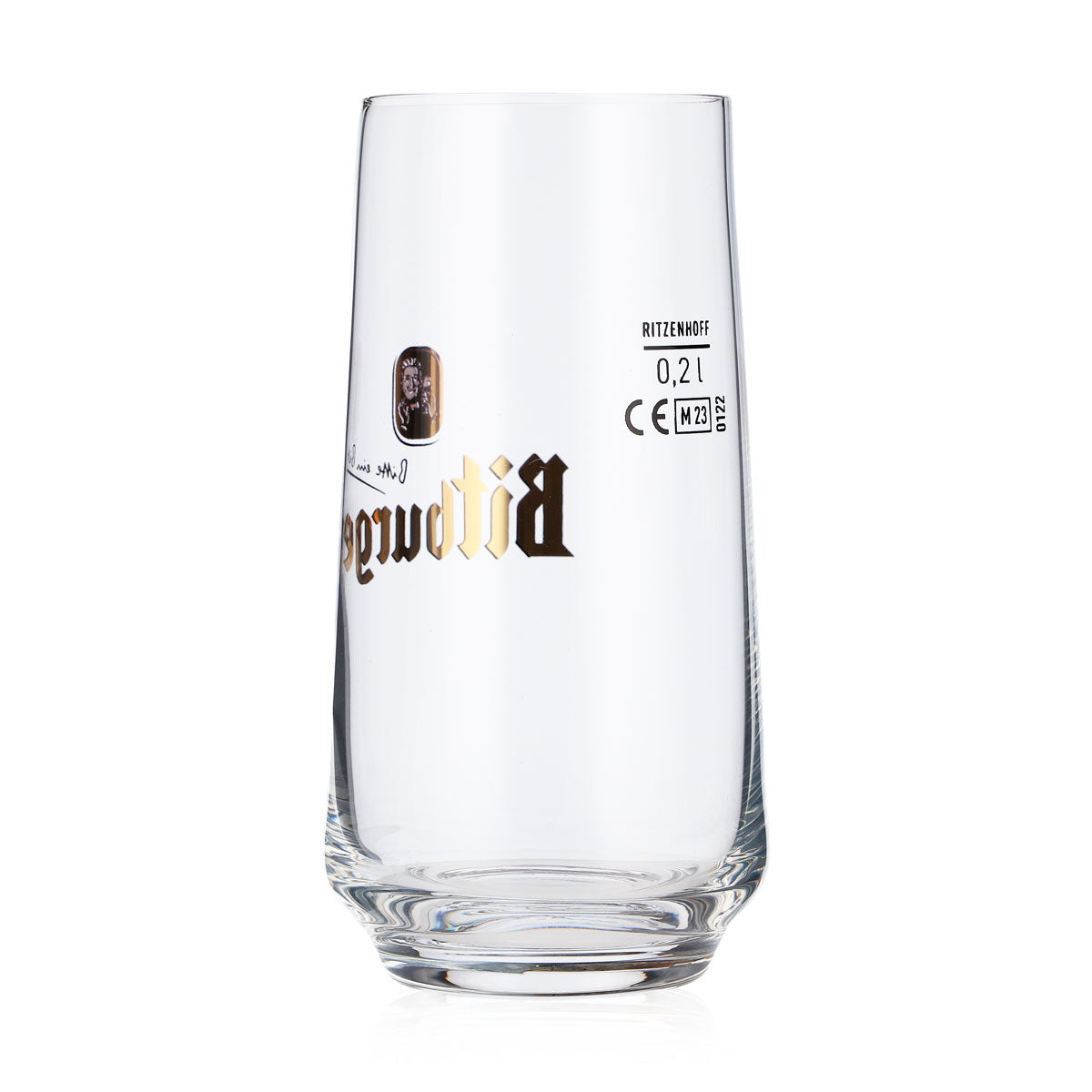 6x Bitburger Bier Glas Gläser 0,2l Bit-Becher Bauchform Ritzenhoff – Ansicht 5