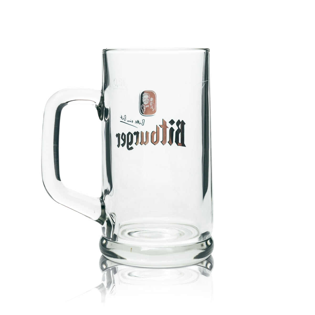 6x Bitburger Glas 0,5l Krug Seidel Humpen Bier Pils Henkel Gläser Gastro Kneipe – Ansicht 3