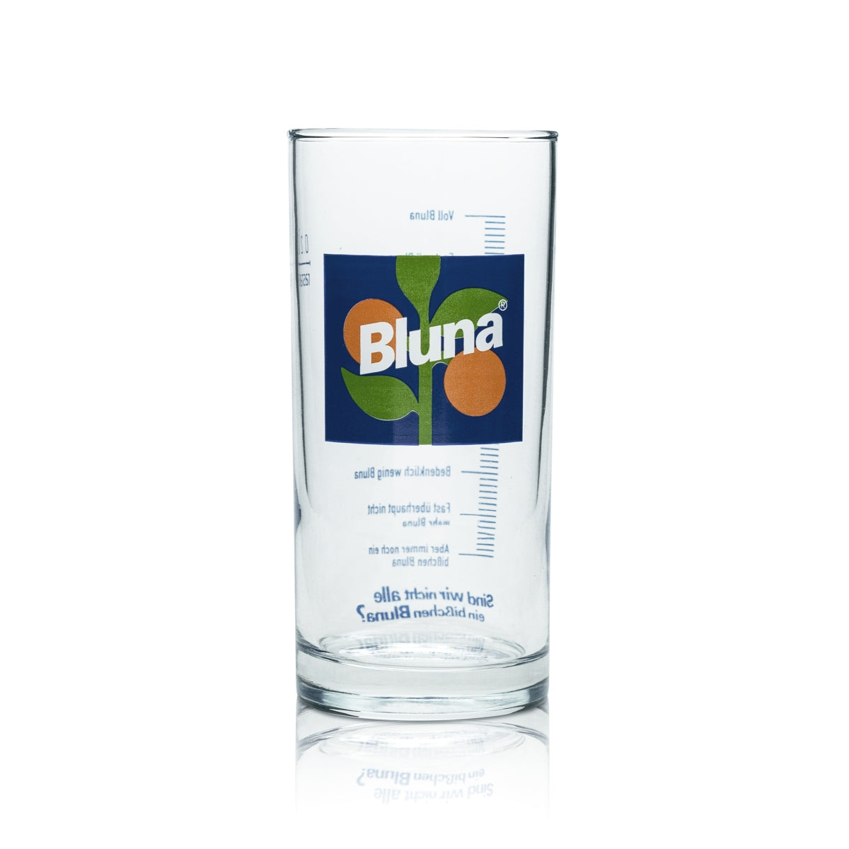 6x Bluna Limonade Glas Longdrink 0,2l Fun Skala Retro Gläser Trinkglas Becher – Ansicht 2
