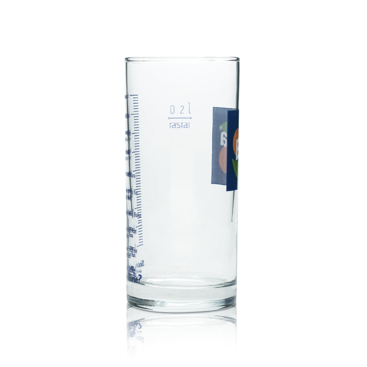 6x Bluna Limonade Glas Longdrink 0,2l Fun Skala Retro Gläser Trinkglas Becher – Ansicht 3