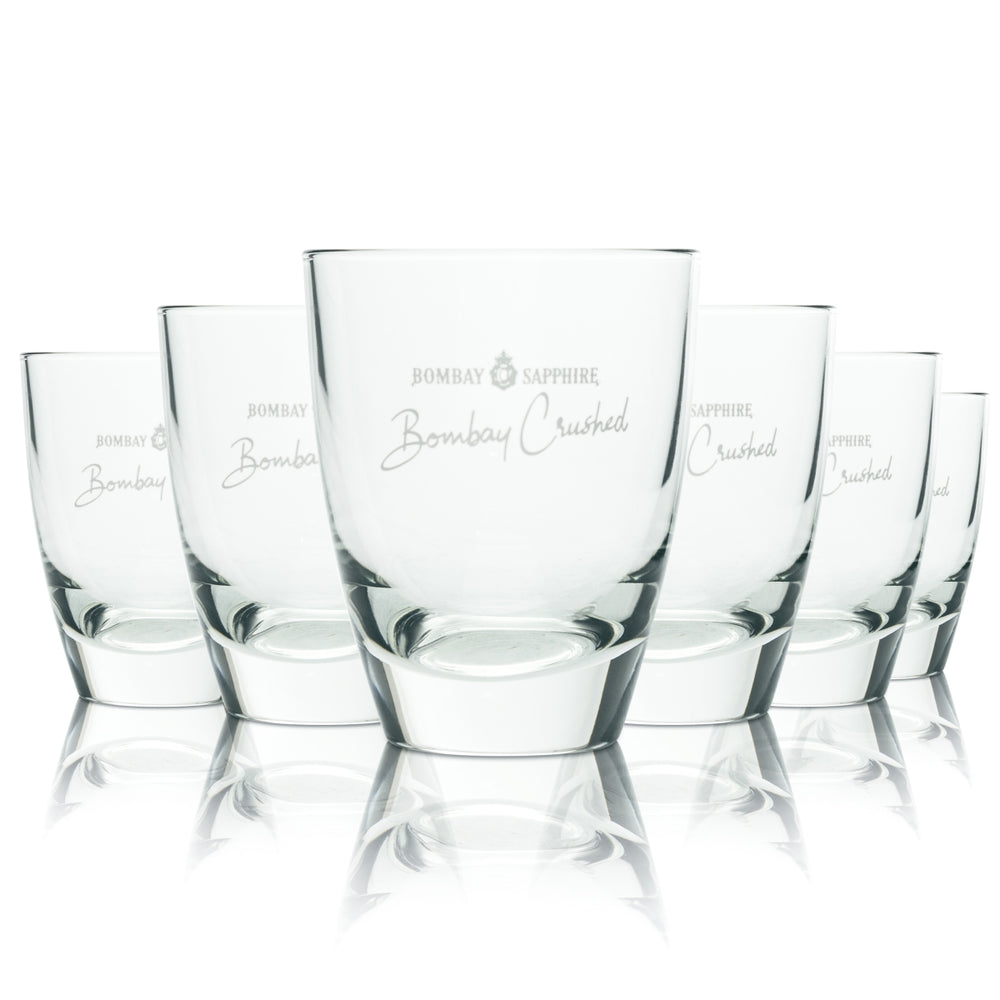 6x Bombay Sapphire Gin Glas 0,25l Tumbler Longdrink Tonic Gläser Gastro Bar
