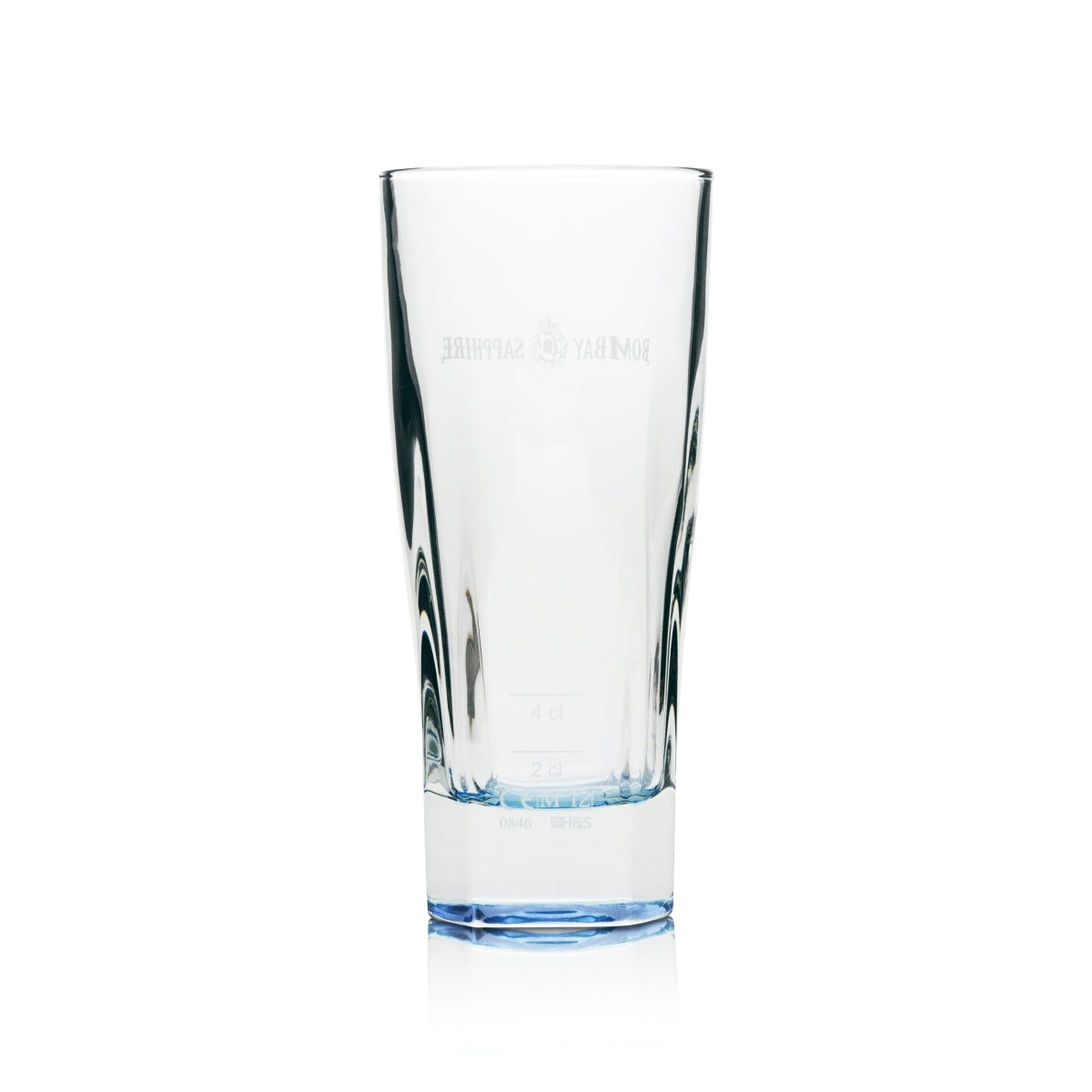 6x Bombay Sapphire Gin Glas 0,3l Longdrink blauer Boden Cocktail Gläser Tonic – Ansicht 3
