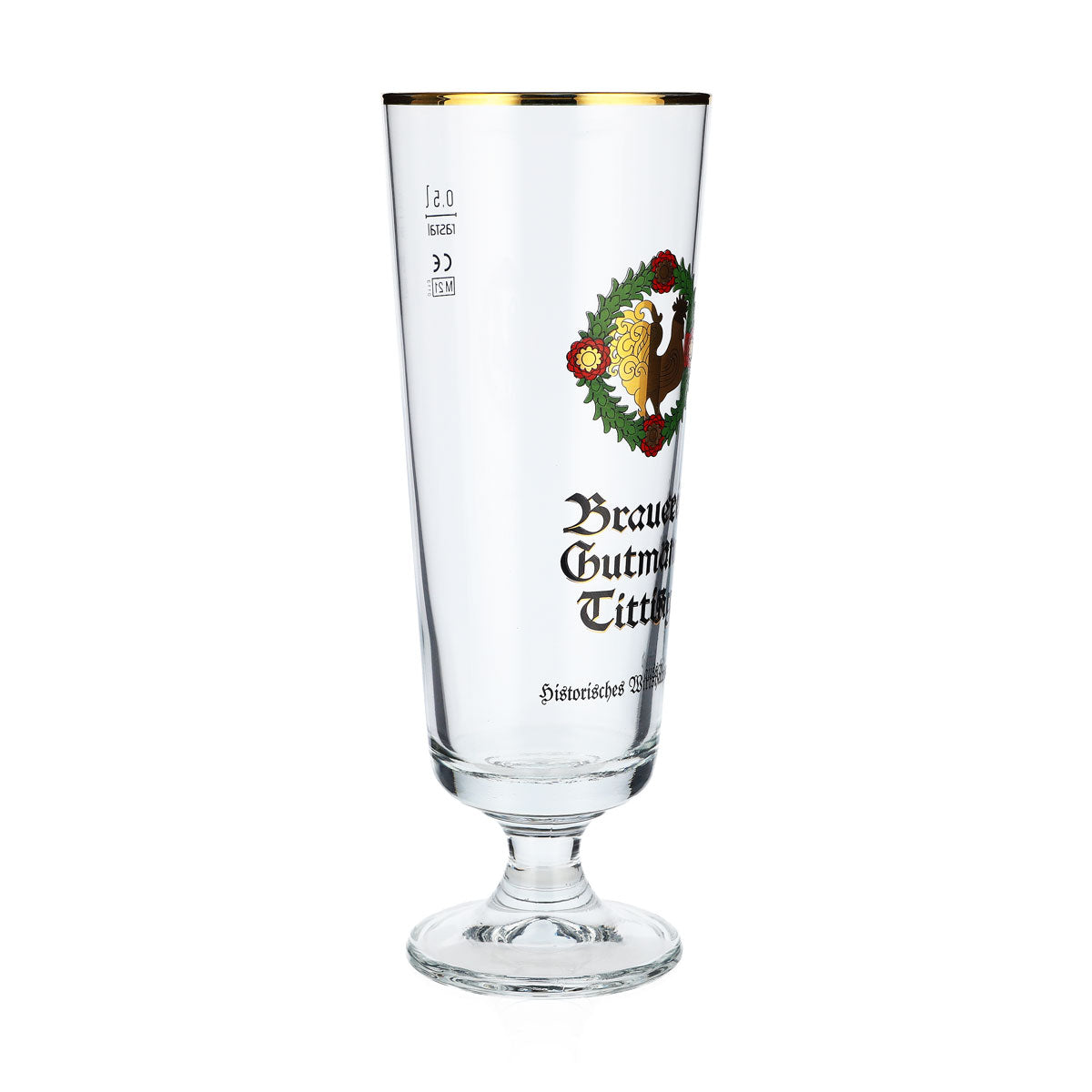 6x Brauerei Gutmann Titting Bier Glas 0,5l Bierpokal Hahn Rastal Brauerstutzen – Ansicht 3