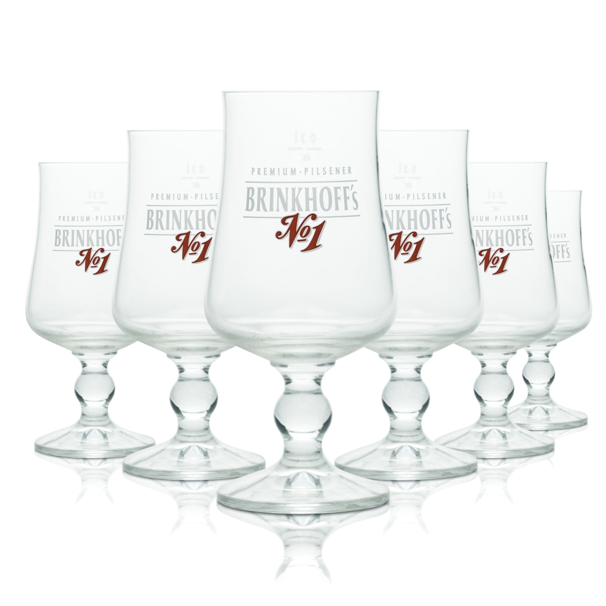 6x Brinkhoffs Glas 0,3l Bier Pokal Pilsener Tulpe Gläser Brauerei Gastro Geeicht