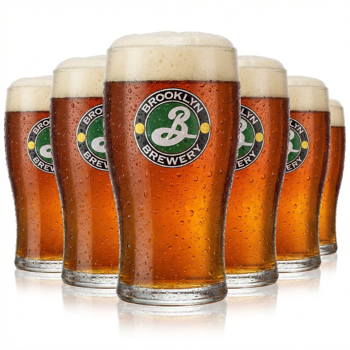 6x Brooklyn Brewery Bierglas Tulip Gläser 0,25l Biergläser Craftbiergläser