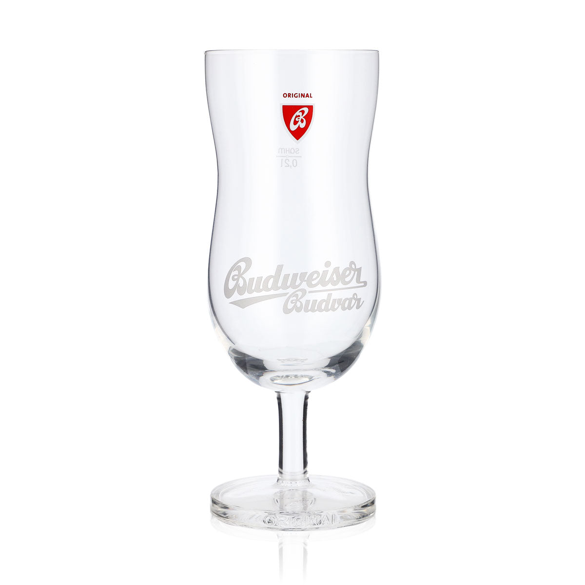 6x Budweiser Bier Glas 0,25l Pokalglas Biergläser Konturglas Gläser – Ansicht 2