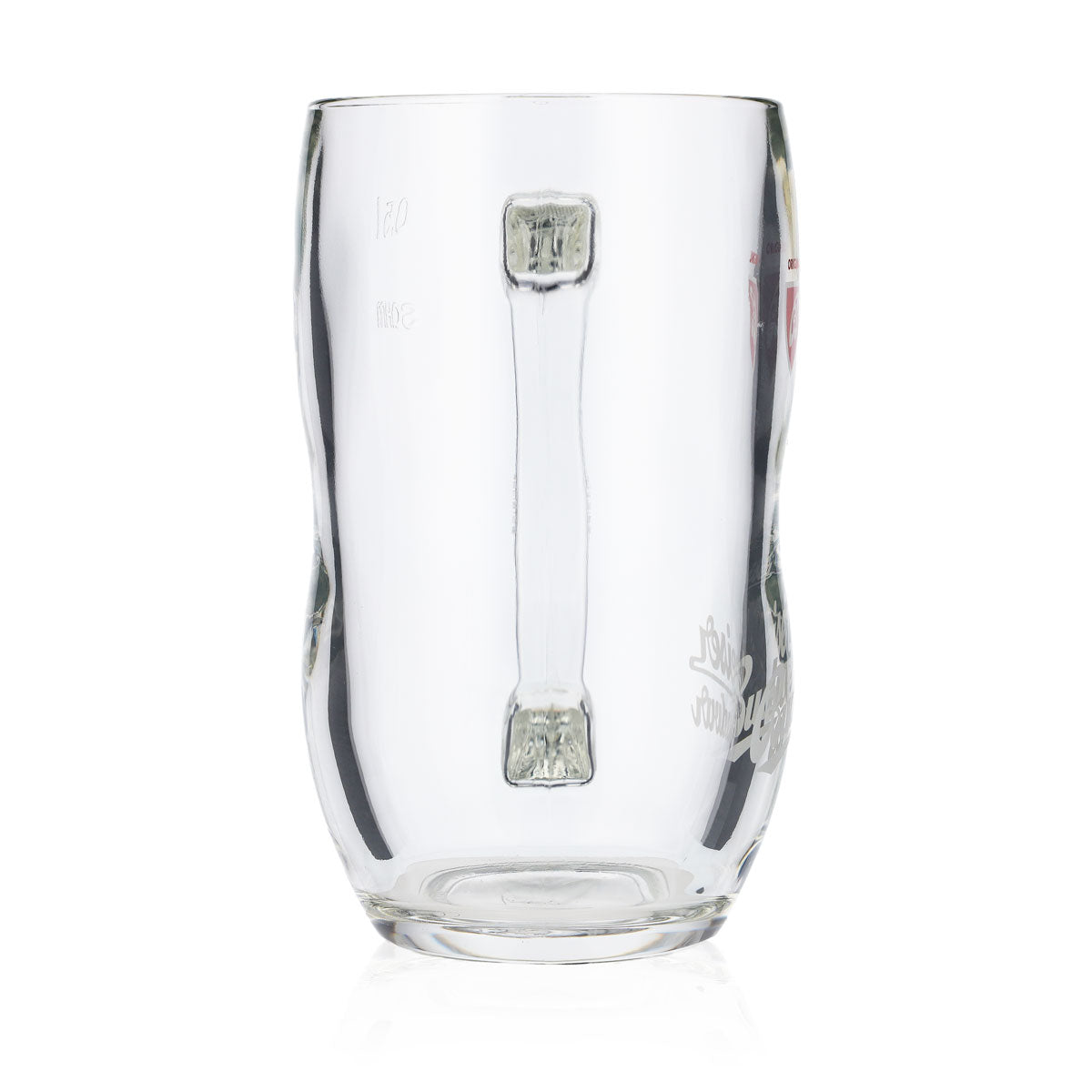 6x Budweiser Bier Glas 0,5l Krug Bierseidel Bierhumpen Konturglas – Ansicht 4