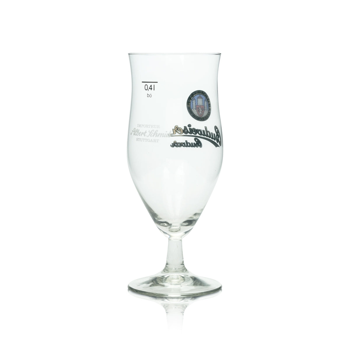 6x Budweiser Budvar Bier Glas 0,4l Pokal Albert Schmid Tulpe Gläser Brauerei – Ansicht 4