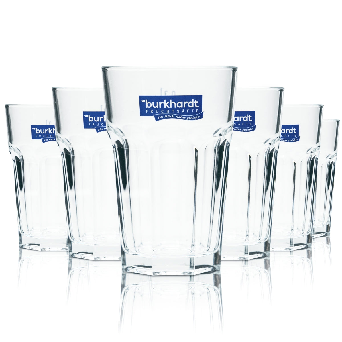 6x Burkhardt Glas 0,3l Becher Tumbler Longdrink Cocktail Softdrink Wasser Gläser