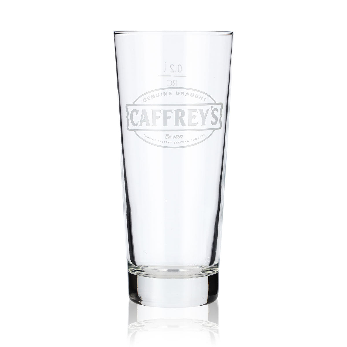 6x Caffreys Glas Gläser 0,2l Bier Biergläser Becher Rastal Frankonia – Ansicht 2