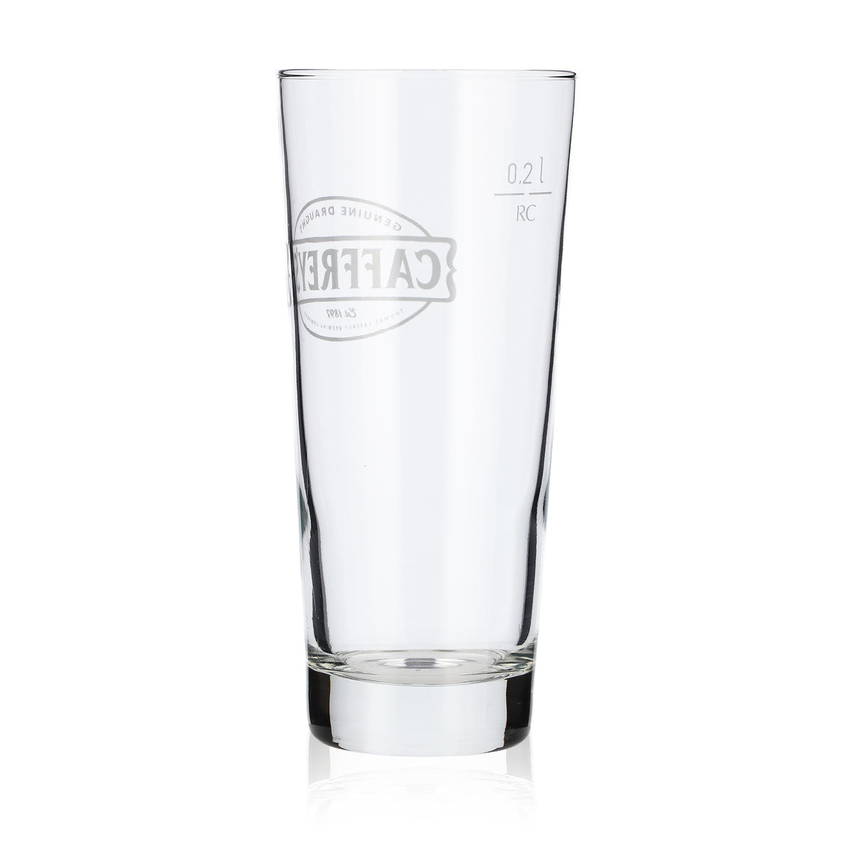 6x Caffreys Glas Gläser 0,2l Bier Biergläser Becher Rastal Frankonia – Ansicht 4