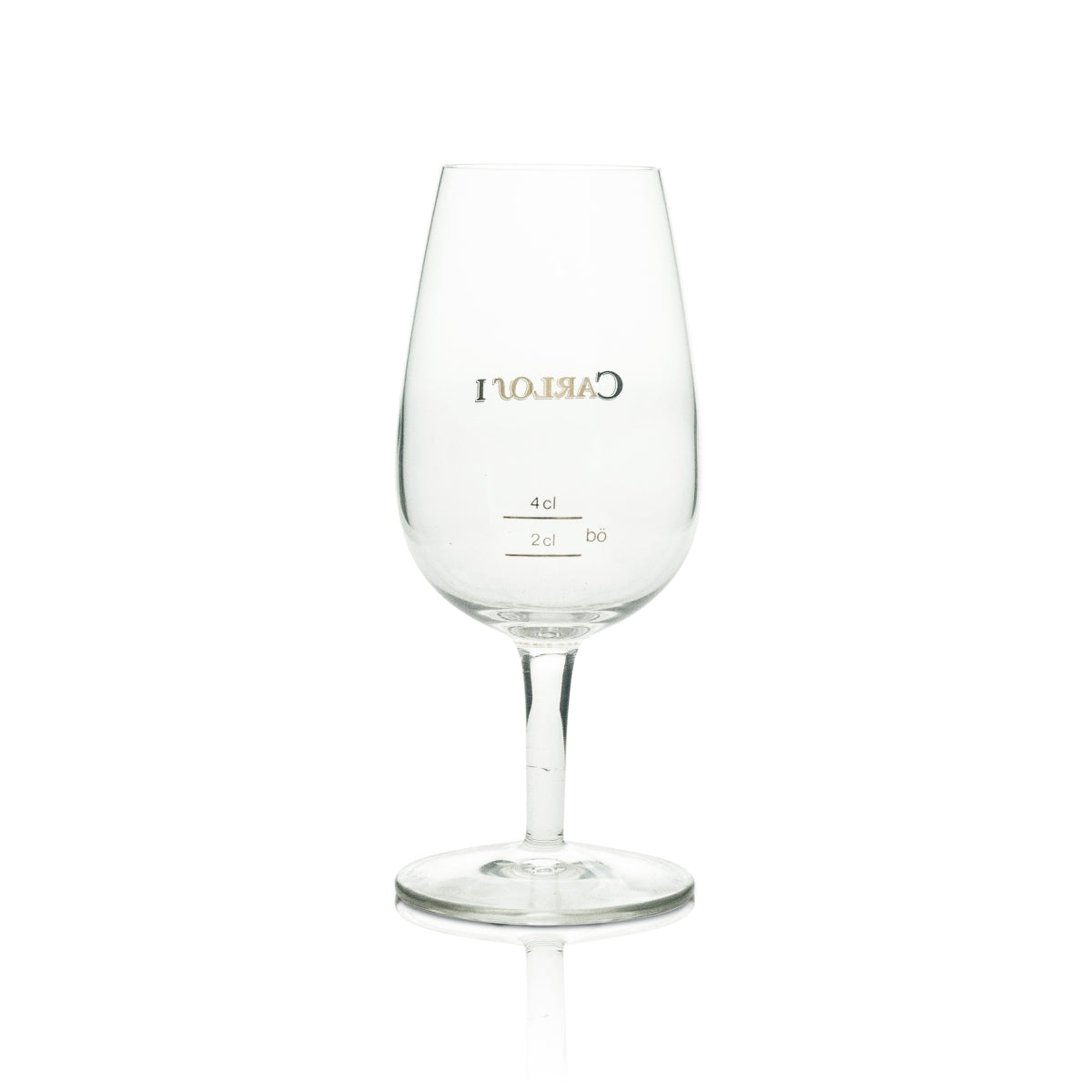6x Carlos Brandy Glas Tasting Logo Gold 4cl Böckling – Ansicht 3