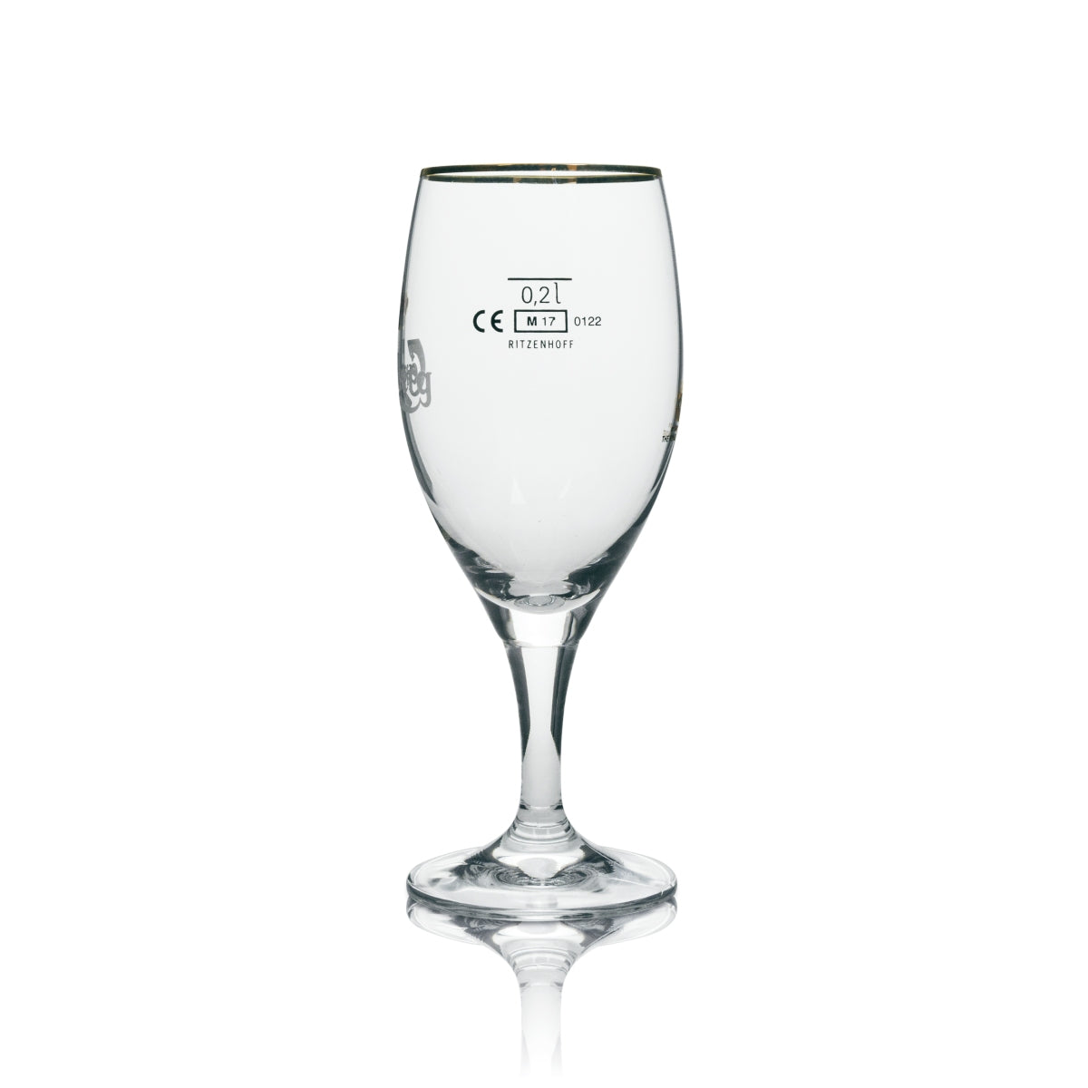 6x Carlsberg Bier Glas Pokal mit Goldrand 200ml Ritzenhoff – Ansicht 4