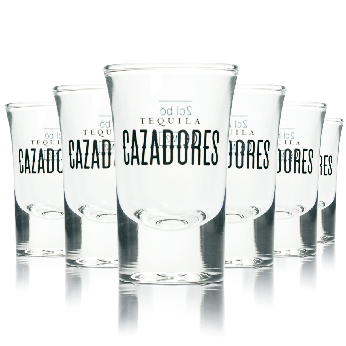 6x Cazadores Tequila Glas 2cl Schnaps Gläser Kurze Stamper Shot Pinnchen Bar