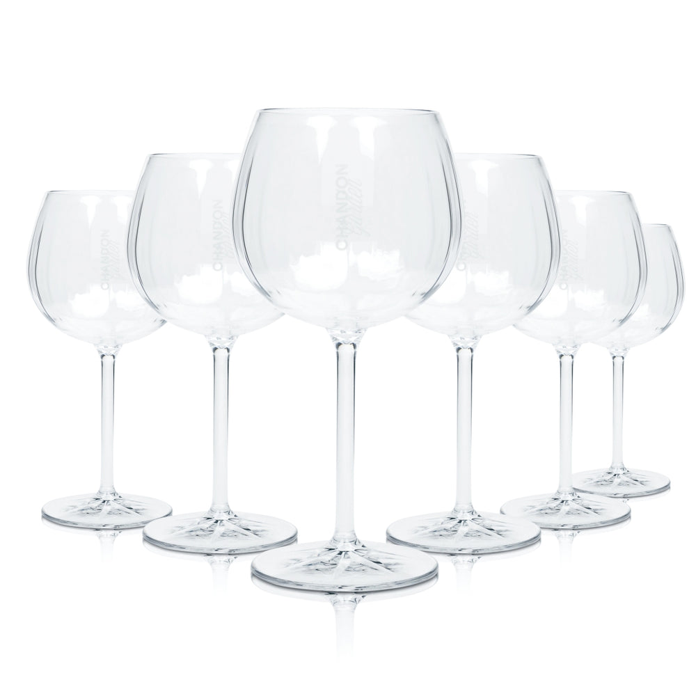 6x Chandon Garden Spritz Kunststoff Tritan Champagner Glas 46cl Ballon Gläser