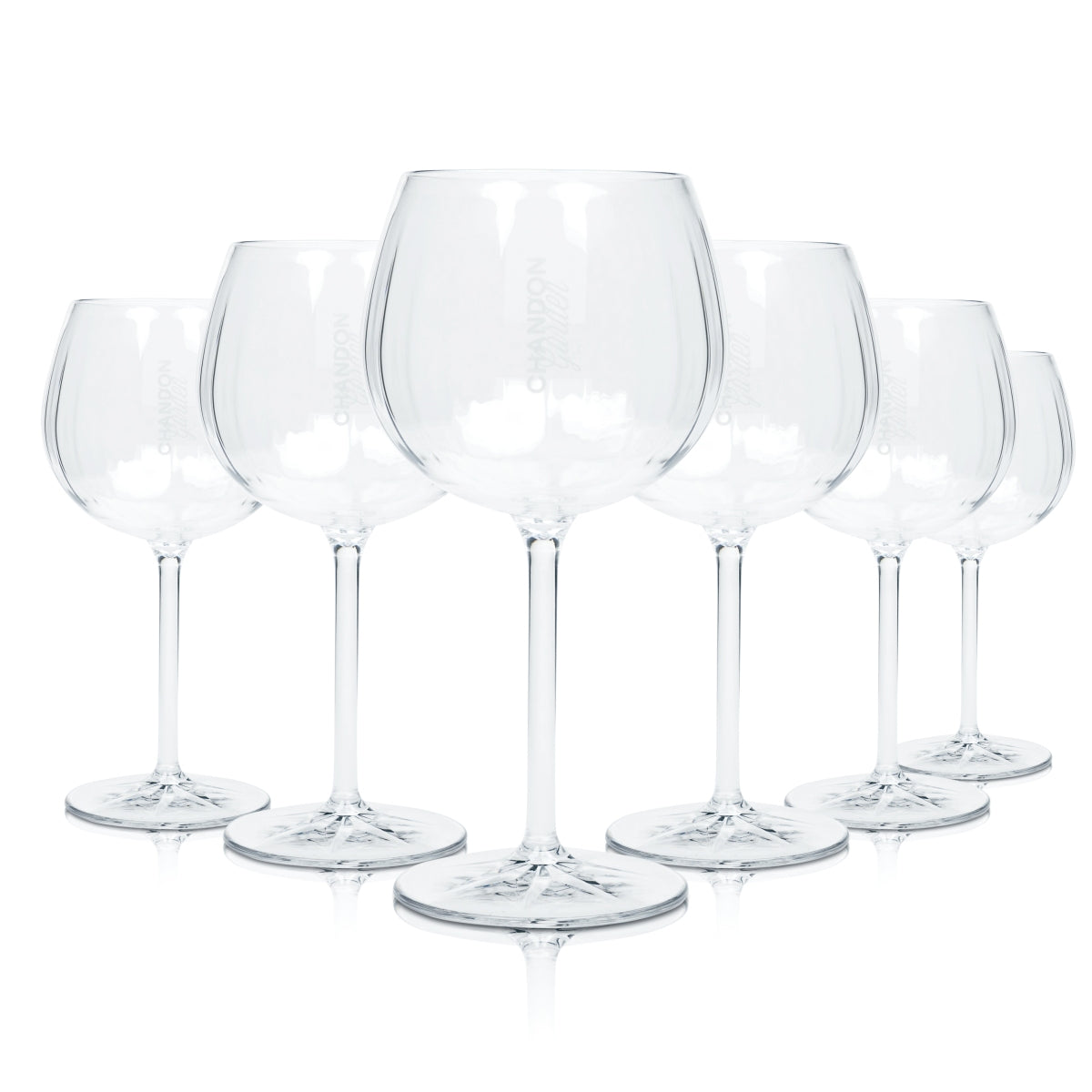 6x Chandon Garden Spritz Kunststoff Tritan Champagner Glas 46cl Ballon Gläser