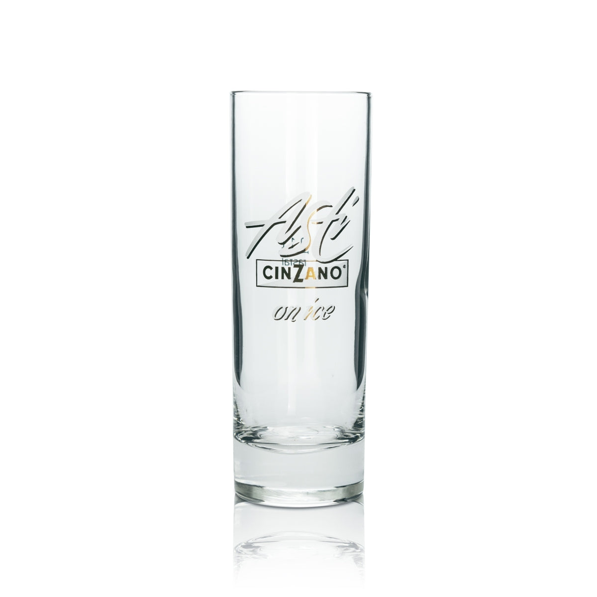 6x Cinzano Aperitif Glas Longdrink 0,1l vergoldetes Logo – Ansicht 2