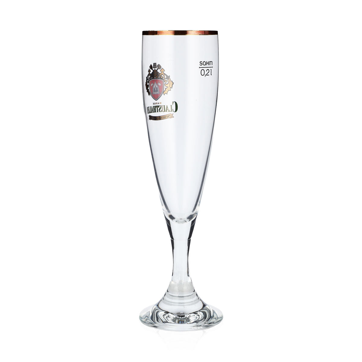 6x Clausthaler Bier Alkoholfrei Gläser Biergläser Pokal Bierglas 0,2l – Ansicht 4
