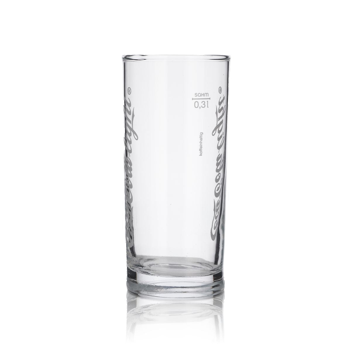 6x Coca Cola Glas Gläser Retro Kult "Coca Cola Light 0,3l Logo Senkrecht – Ansicht 3