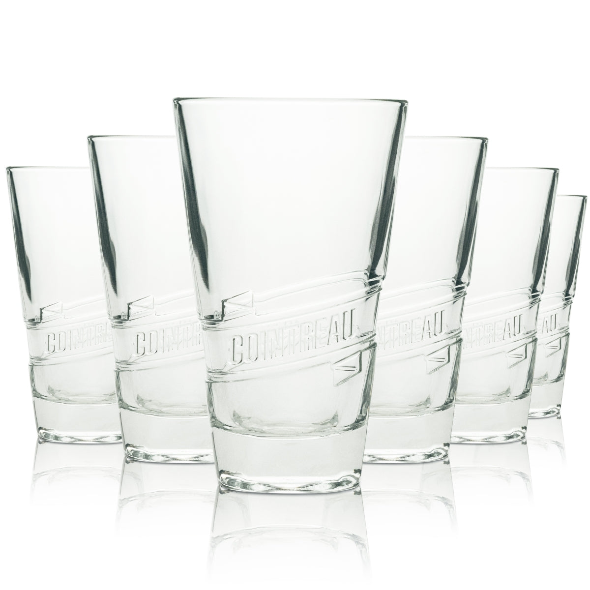 6x Cointreau Likör Glas Longdrink relief