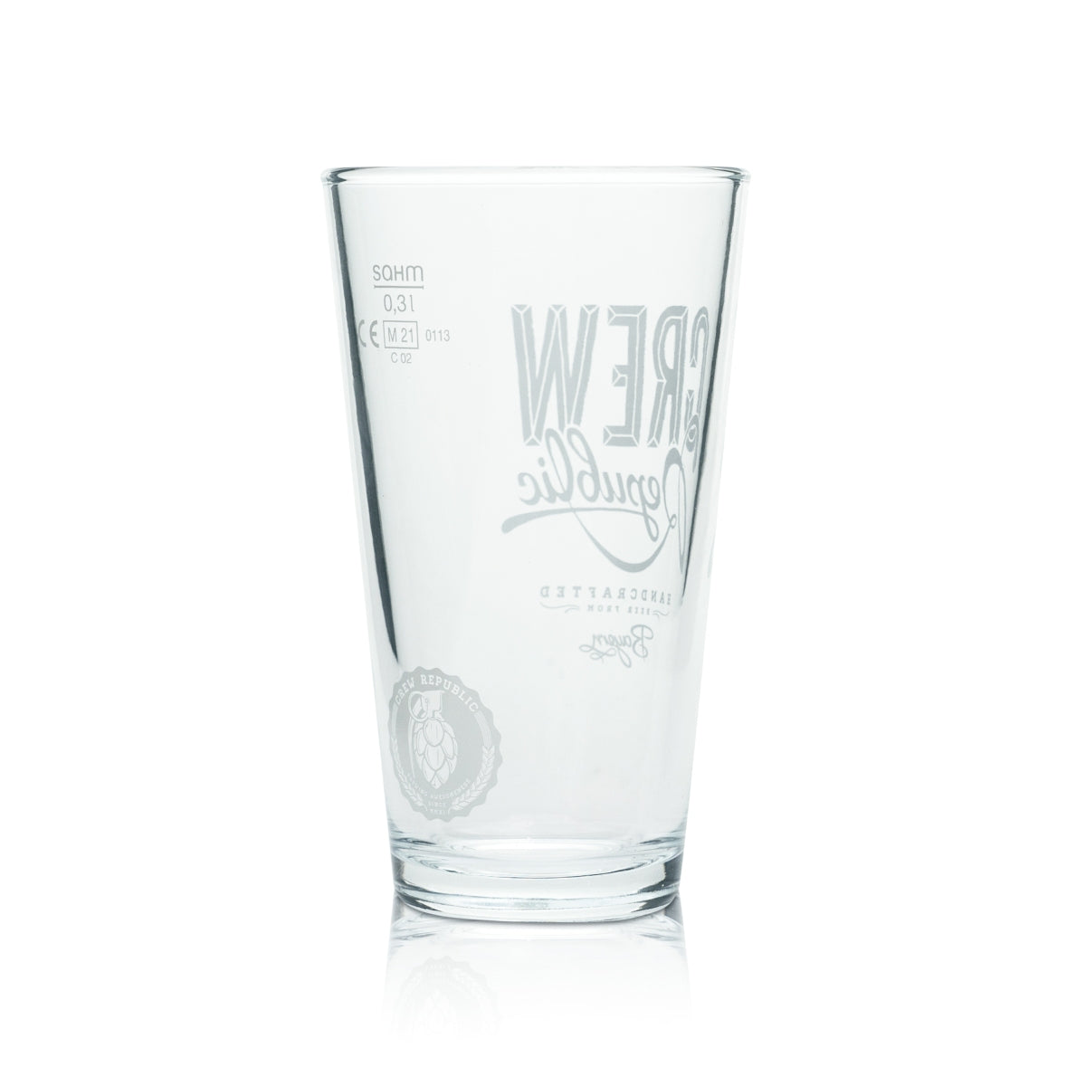 6x Crew Republic Bier Glas 0,3l Becher American Lager Beer Gläser Frankonia Bar – Ansicht 3