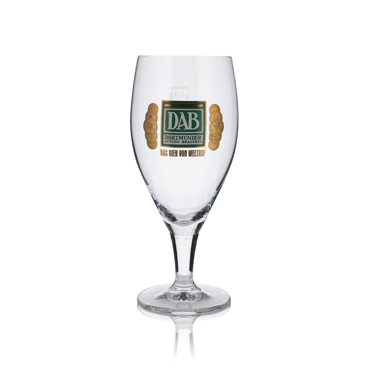 6x DAB Glas 0,3l Pokalglas Biertulpe Dortmunder Aktien Brauerei Gläser Set – Ansicht 2