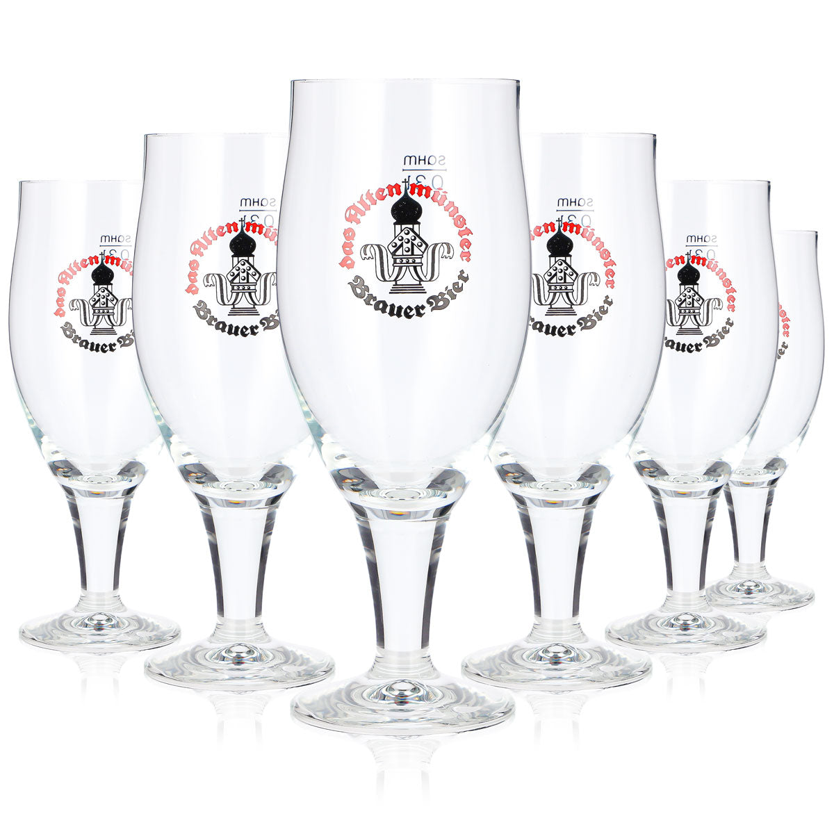 6x Das Altenmünster Bier Glas 0,3l Pokal Sahm Padua (6er Set)