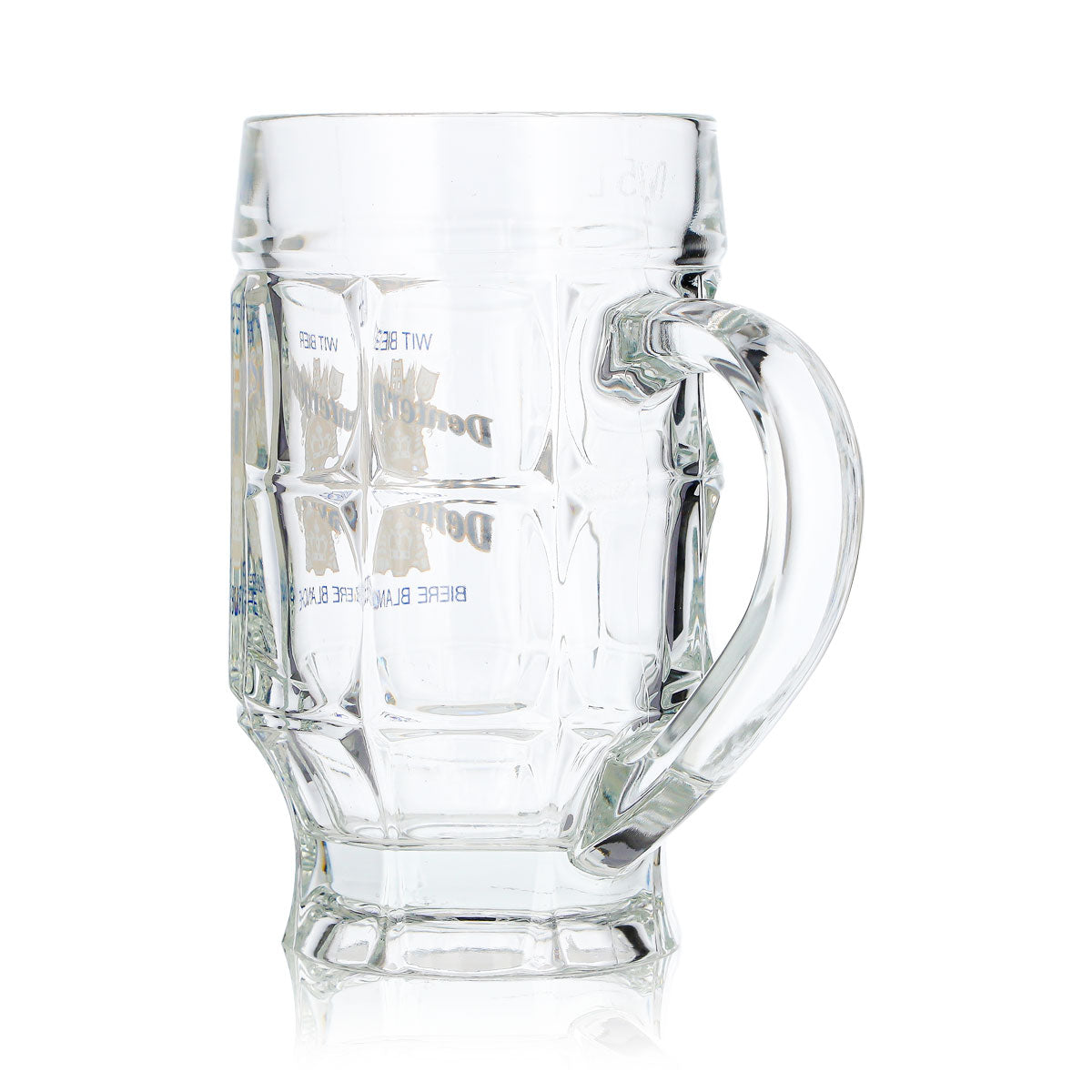 6x Dentergems Bier Glas 0,25l Krug Bierseidel Blauer Schriftzug gelbes (6er Set) – Ansicht 6