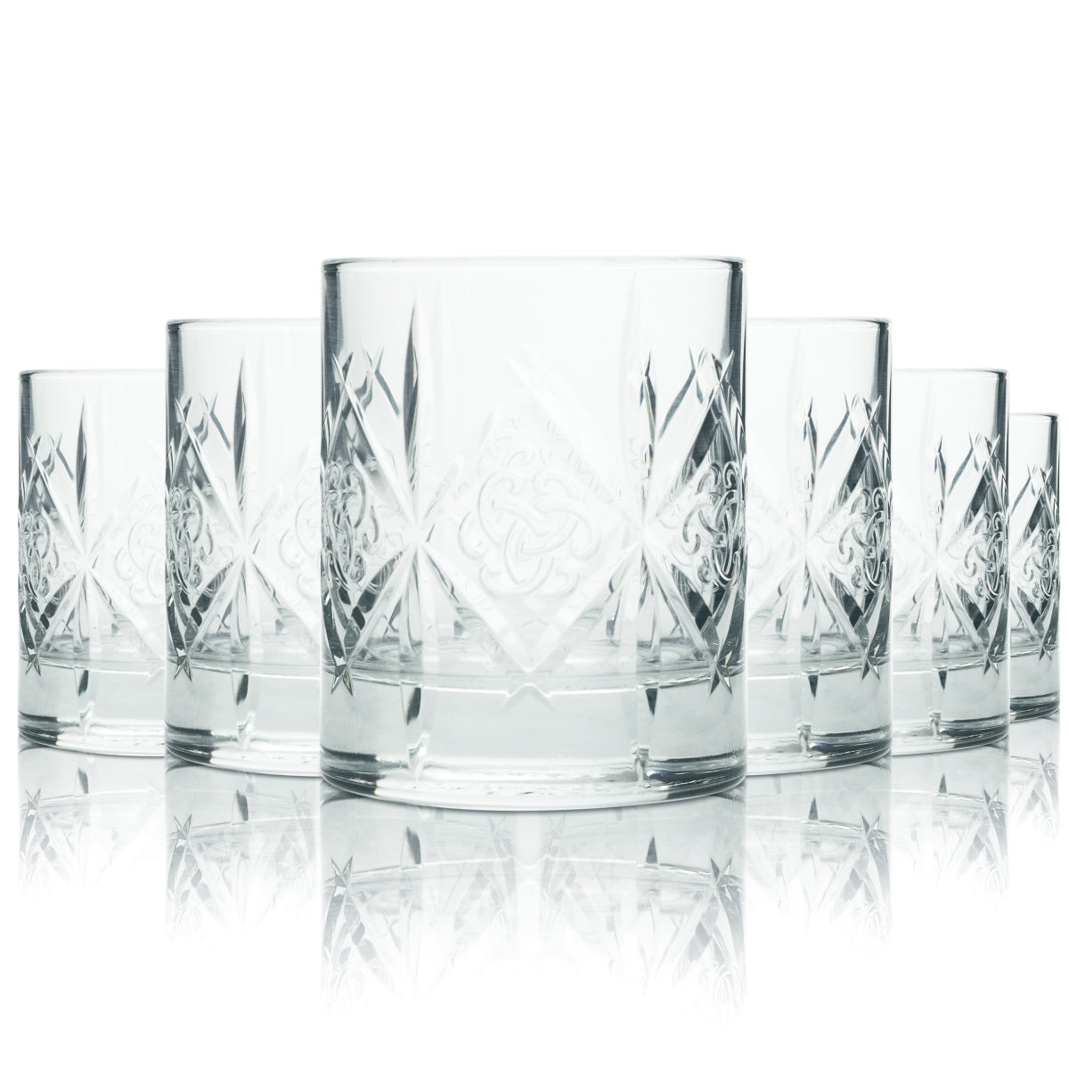 6x Dewars Glas 0,2l Kontur Tumbler Scotch Gläser Whiskey White Label Scotland
