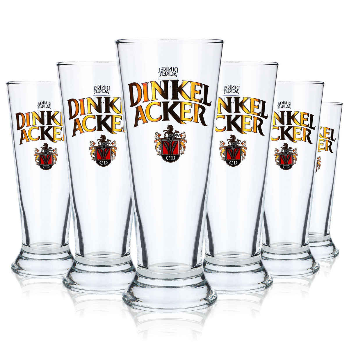6x Dinkel Acker Bier Glas Cupglas 0,3l Biergläser Becher München – Ansicht 5