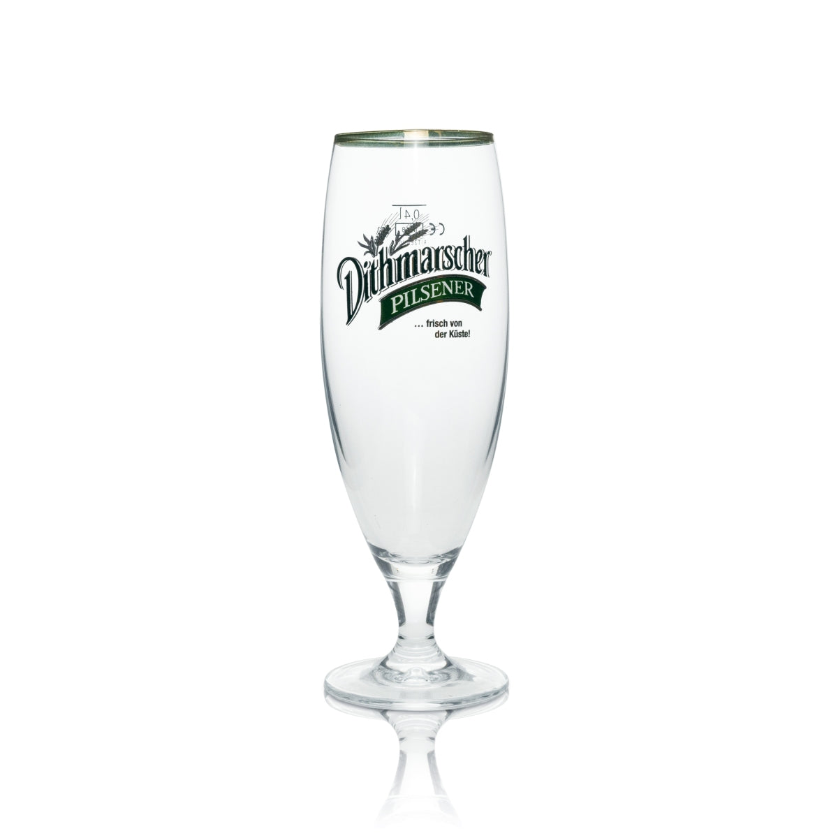 6x Dithmarscher Bier Glas Pokal Pilsener "…frisch von der Küste!" 0,4l Ritzenhoff – Ansicht 2