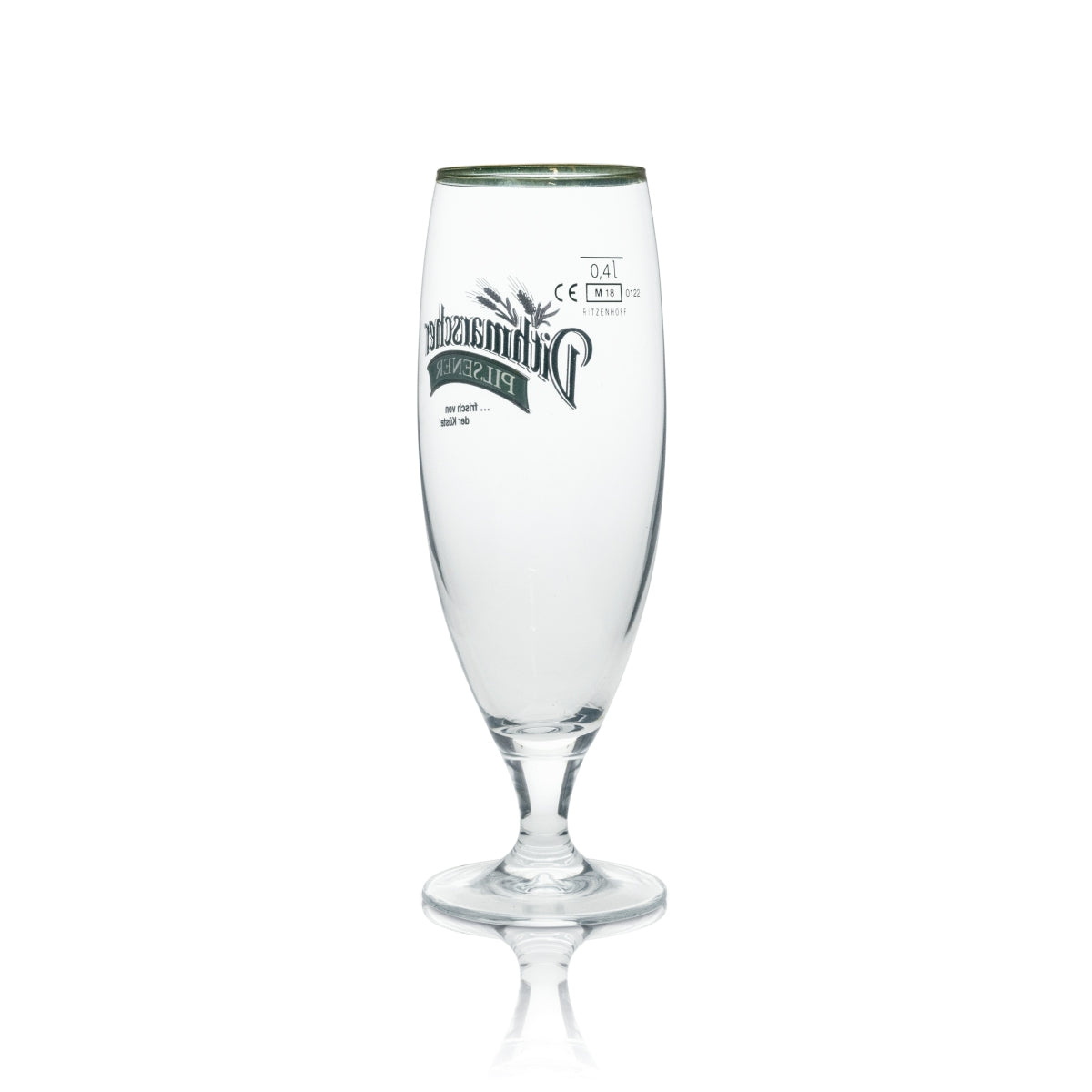 6x Dithmarscher Bier Glas Pokal Pilsener "…frisch von der Küste!" 0,4l Ritzenhoff – Ansicht 3