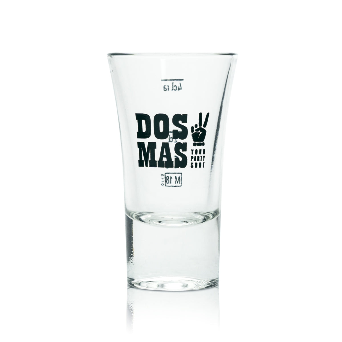 6x Dos Mas Glas 4cl Shot Kurze Stamper Gläser Gastro Kneipe Bar Party Tequila – Ansicht 2