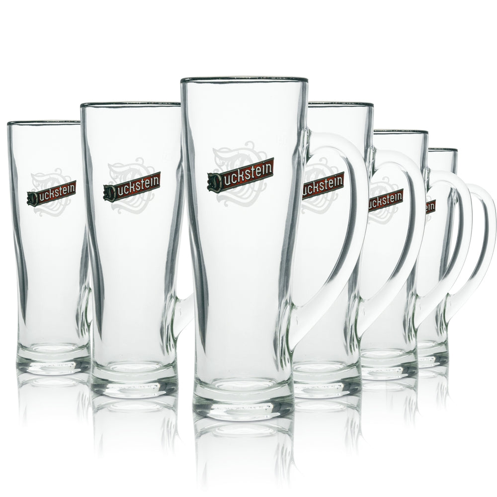 6x Duckstein Bier Glas 0,5l Krug Aspen Sahm