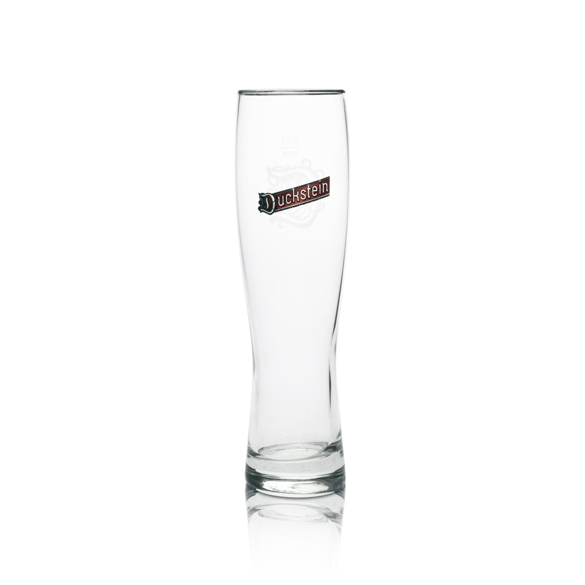 6x Duckstein Bier Glas Pilsener 0,5l Silberrand – Ansicht 2